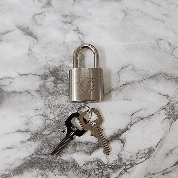 Authentic Louis Vuitton Silver Lock and Keys - Picture 1 of 4